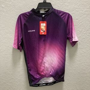 JPOJPO Cycling Jersey Purple XL Women Zip Rear Pockets